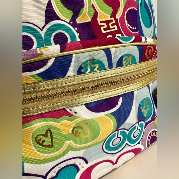 Coach Multicolor Patterned Backpack - Picture 10 of 16